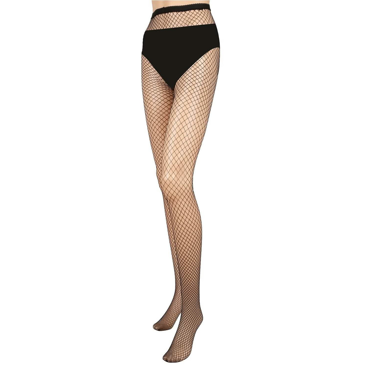 High Waist Pantyhose Stretchy Mesh Hollow Out Stockings 2