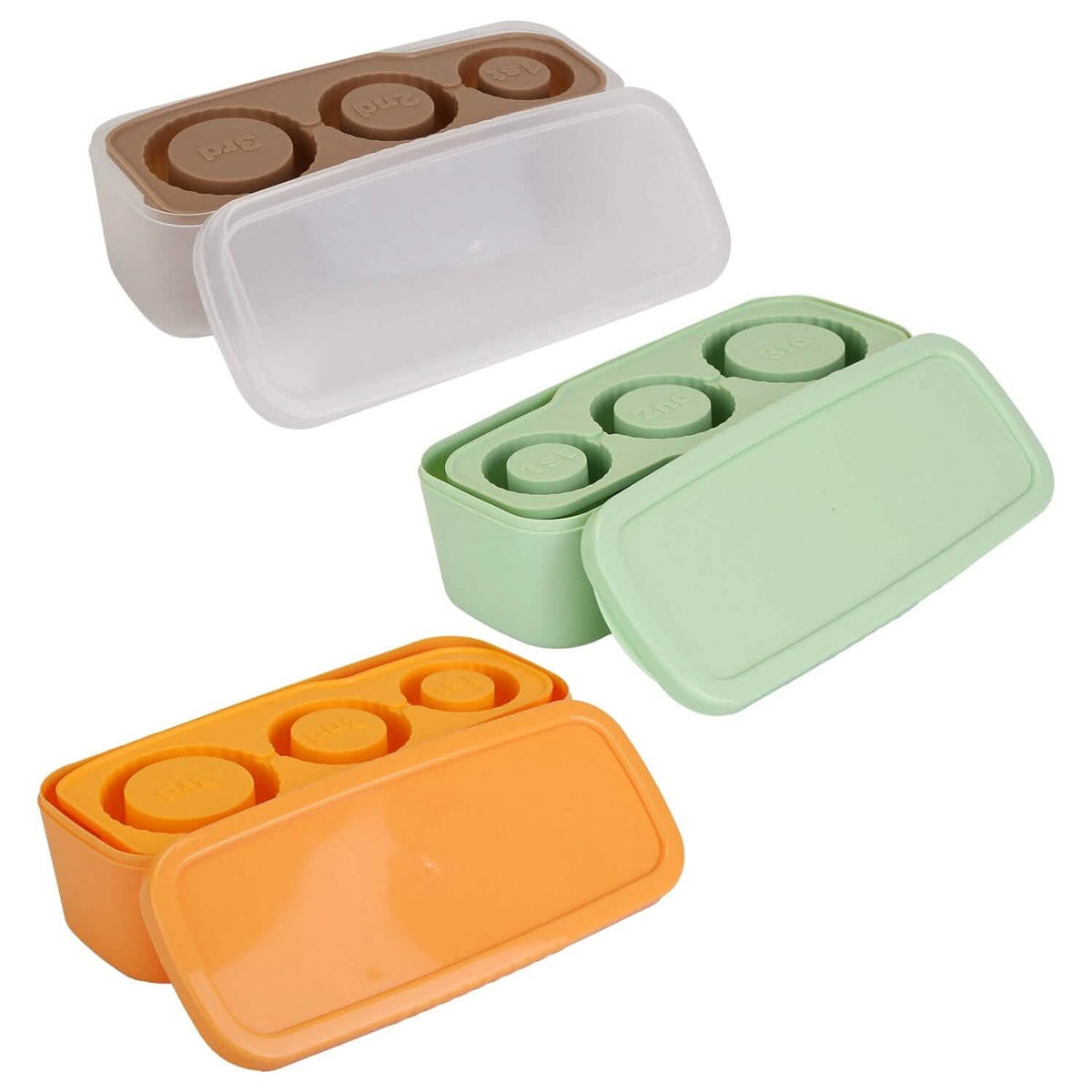 Ice Cube Tray Fit For 20oz/30oz/40oz Stanley Cup Easy Release Silicone Hallow Cylinder 1