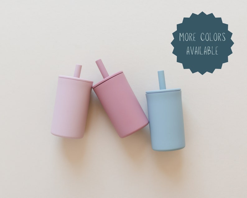 Silicone Straw Cup for Babies & Toddlers - more colors 1