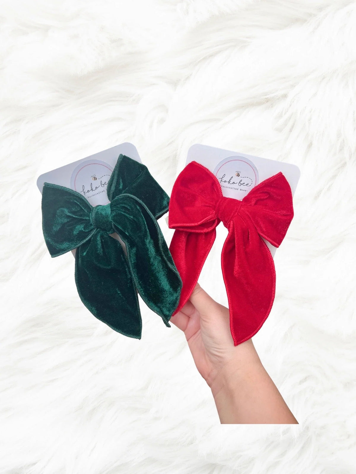 XL Velvet Christmas Bows 1