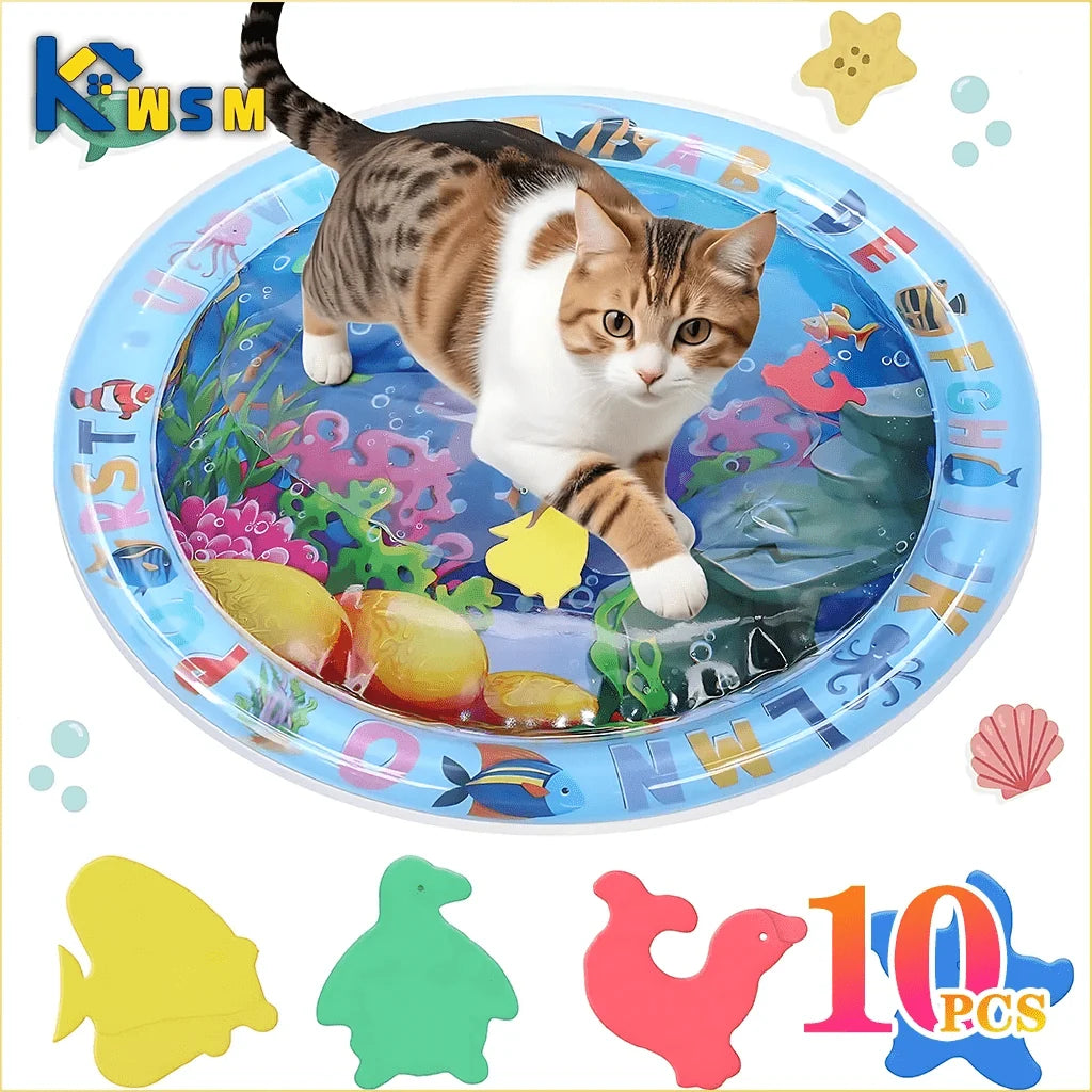 Inflatable Water Sensory Play Mat | Ocean Themed Pet Activity Mat 5