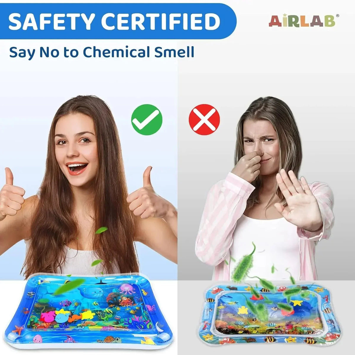 Inflatable Water Sensory Play Mat | Ocean Themed Pet Activity Mat 10