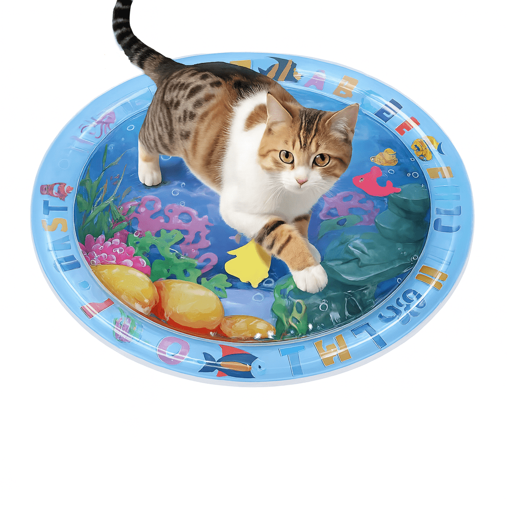 Inflatable Water Sensory Play Mat | Ocean Themed Pet Activity Mat 1