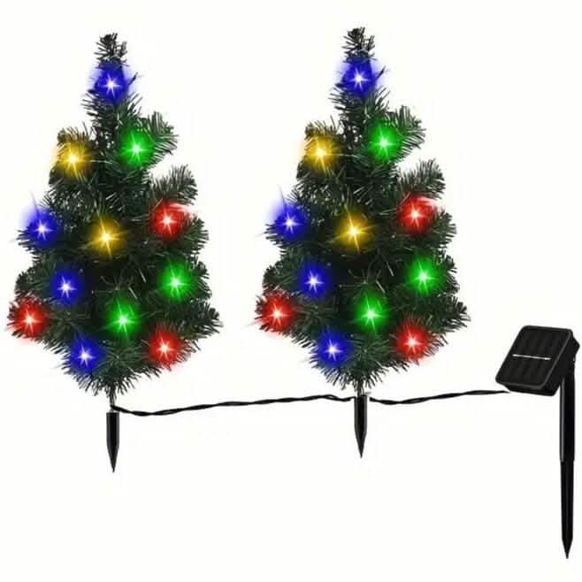 IP65 Waterproof Solar Powered Prelit Small Christmas Tree 1