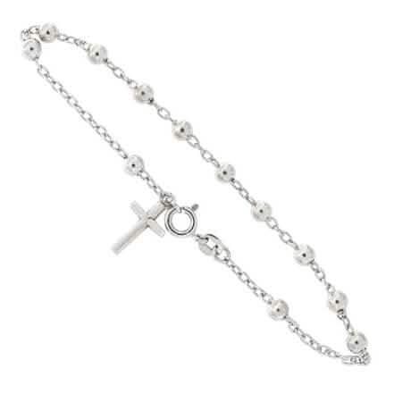 Italian 925 Sterling Silver Rosary Bracelet 1