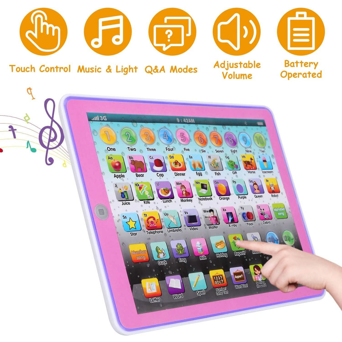 Kid Baby Toddler Educational Tablet Toy 7