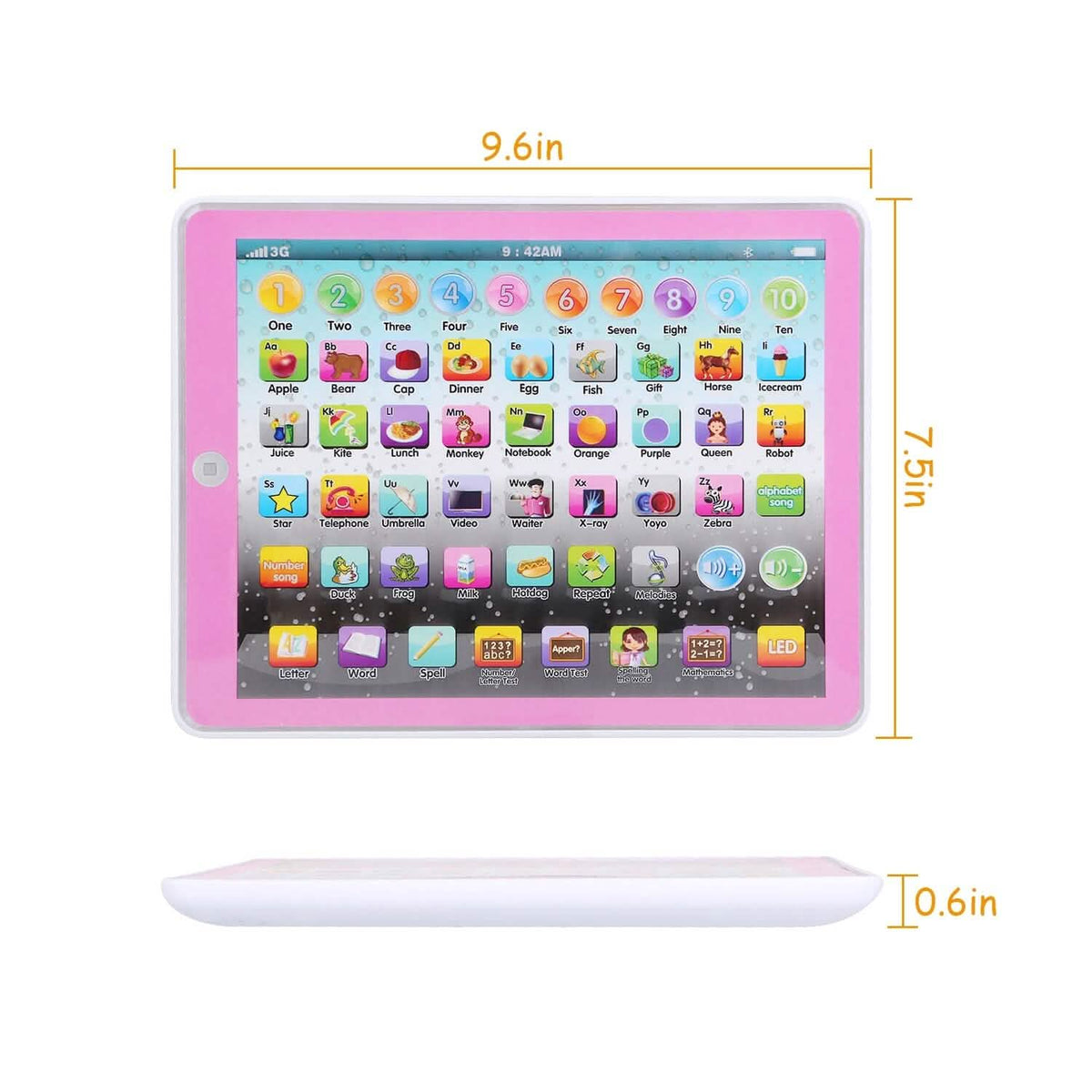 Kid Baby Toddler Educational Tablet Toy 5
