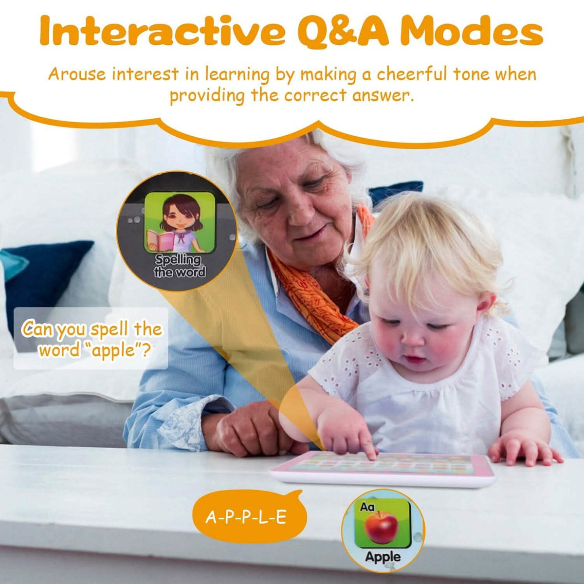 Kid Baby Toddler Educational Tablet Toy 11