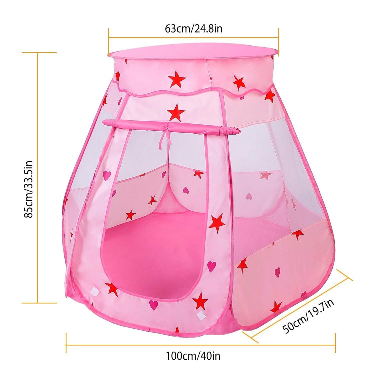 Kids Pop Up Prince Princess Toddler Play Tent 11