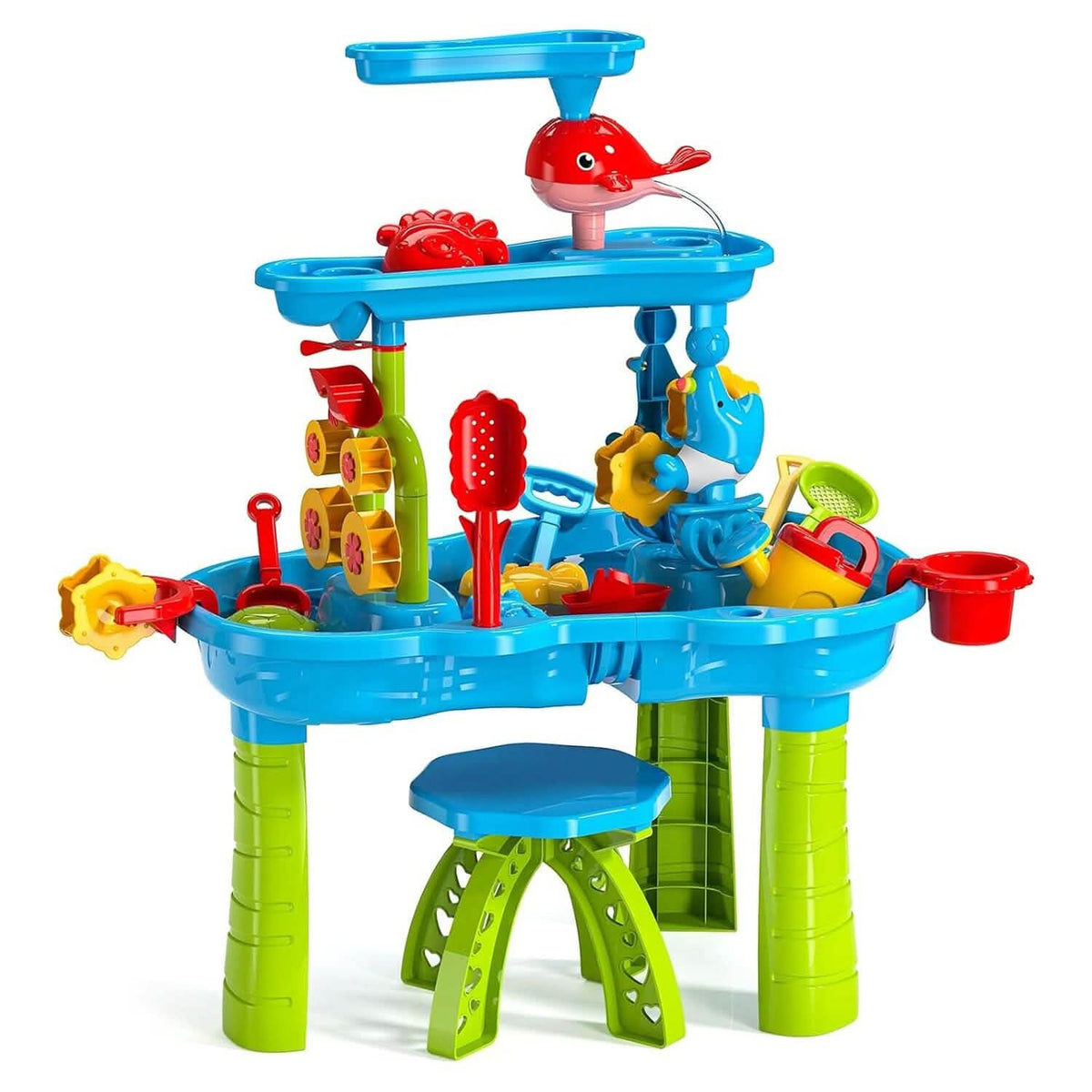 Kids Sand Water Table for 3-6 Years Old Sensory Exercise Friendship Building 1