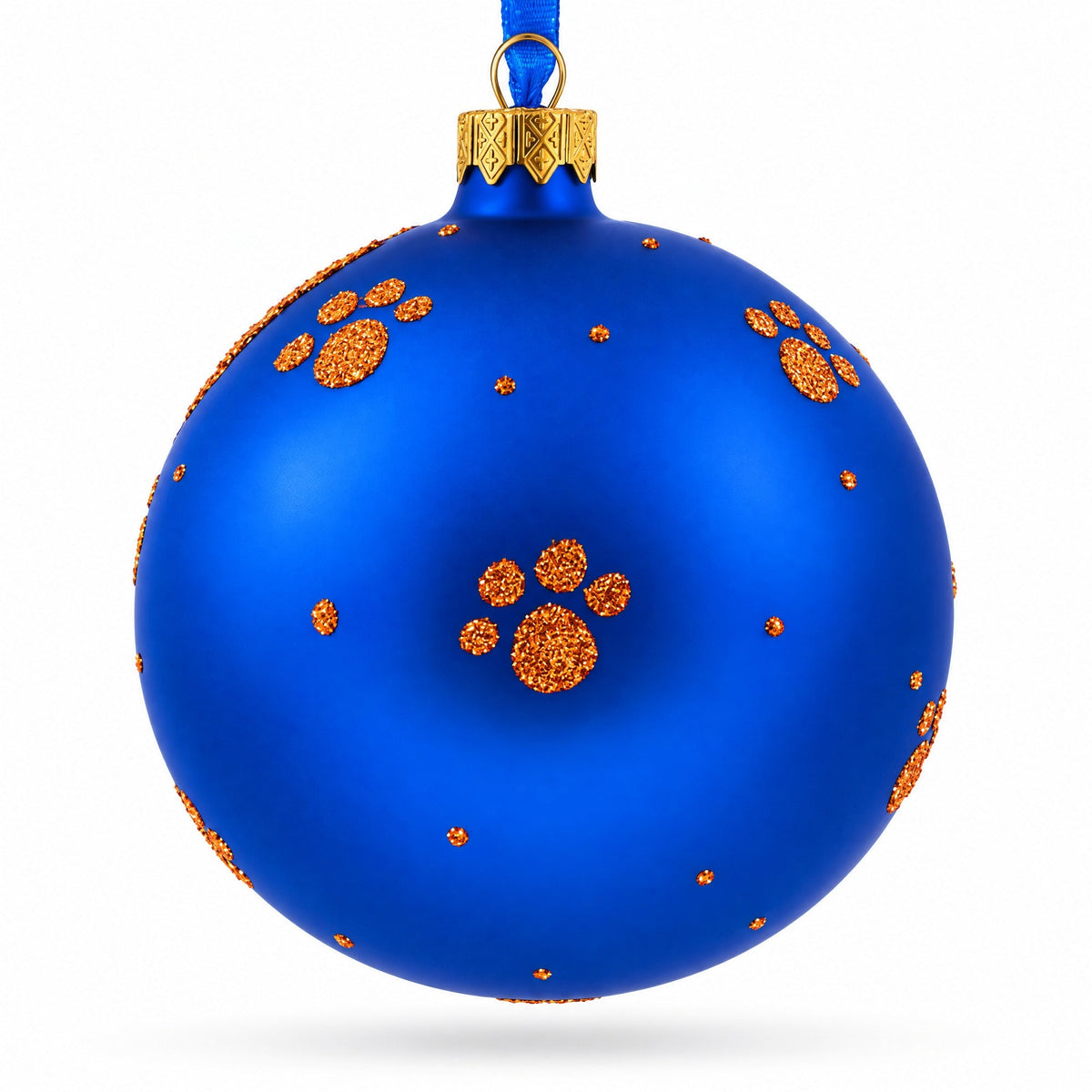 Bulldog Gifts Glass Ball Christmas Ornaments 4 Inches 3