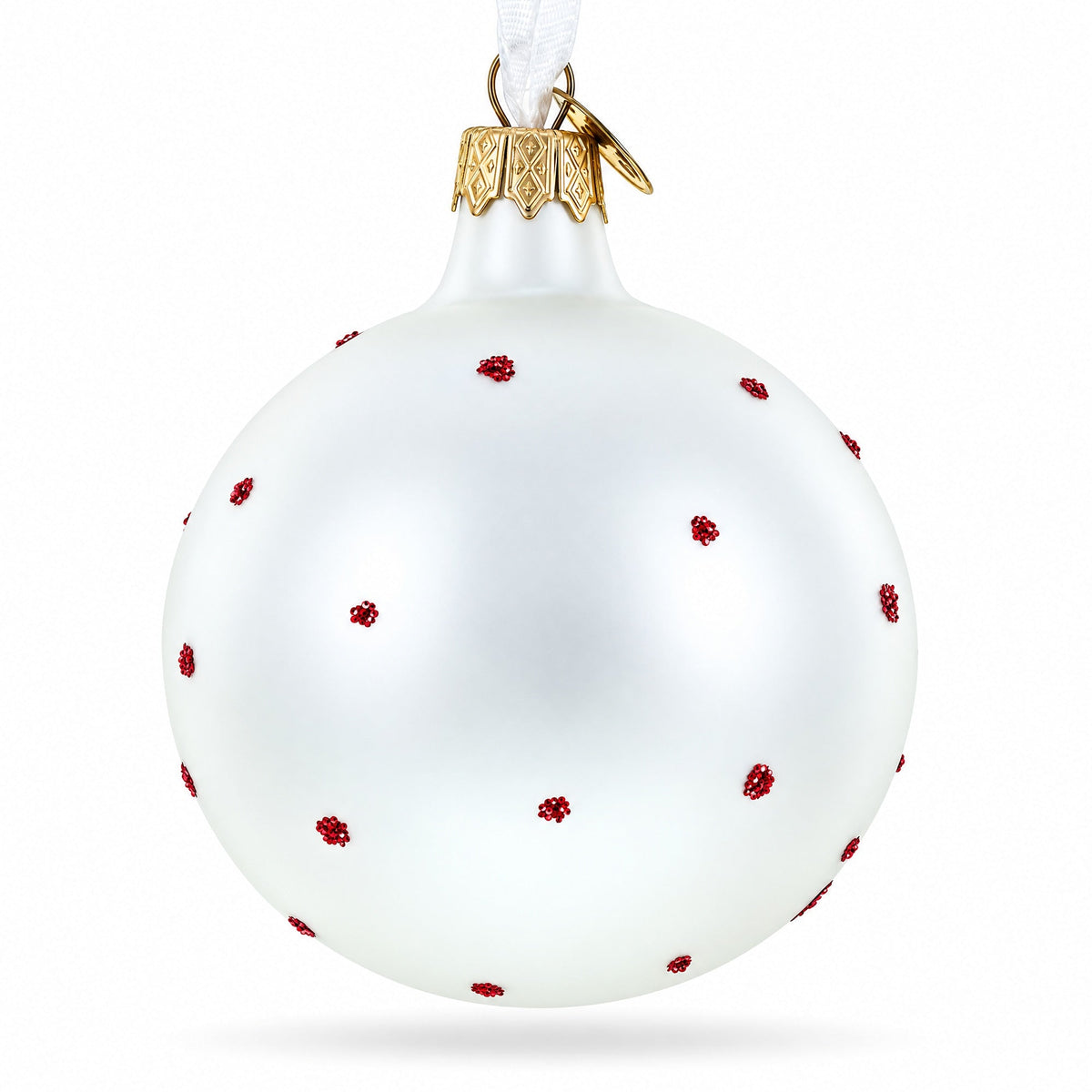 Elf and Candy Canes Glass Ball Christmas Ornaments 3.25 Inches 3
