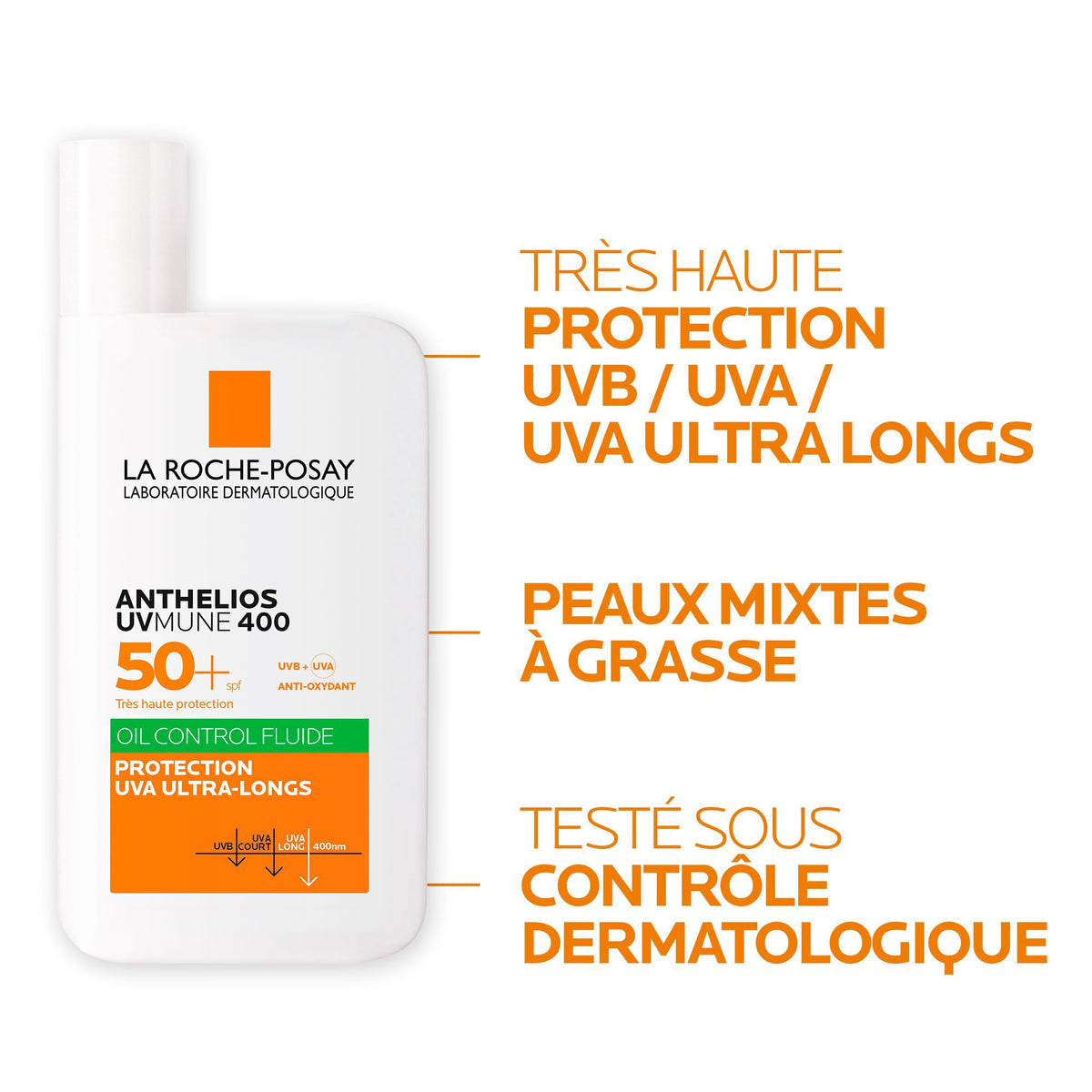 La Roche-Posay Anthelios UVMUNE 400 Oil Control Fluide Invisible SPF 50+ 5