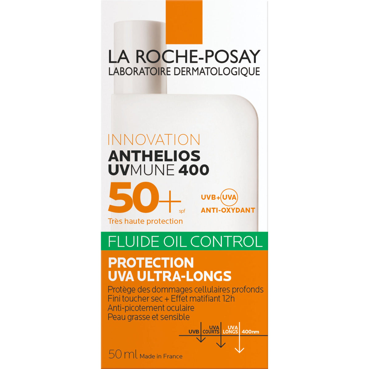 La Roche-Posay Anthelios UVMUNE 400 Oil Control Fluide Invisible SPF 50+ 7