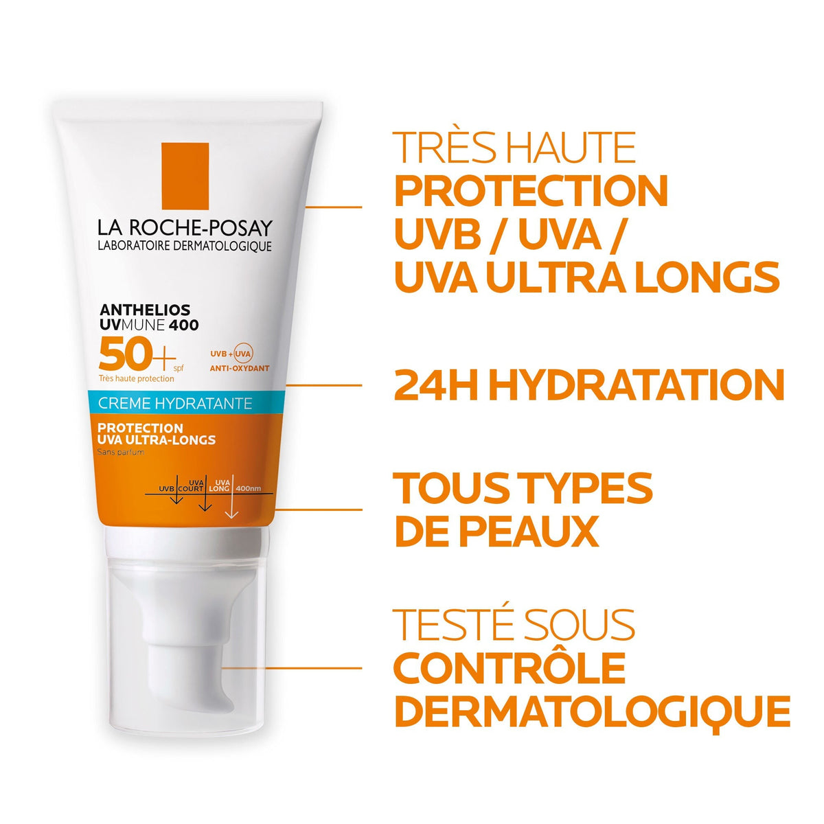 La Roche-Posay Anthelios UVMUNE 400 Moisturizing Cream SPF 50+ 4