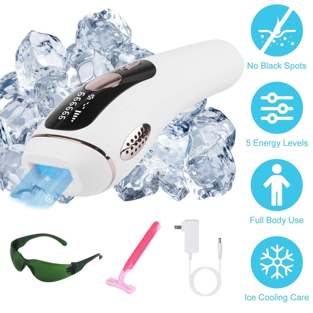 Laser Hair Removal Ice Cooling Permanent IPL 7