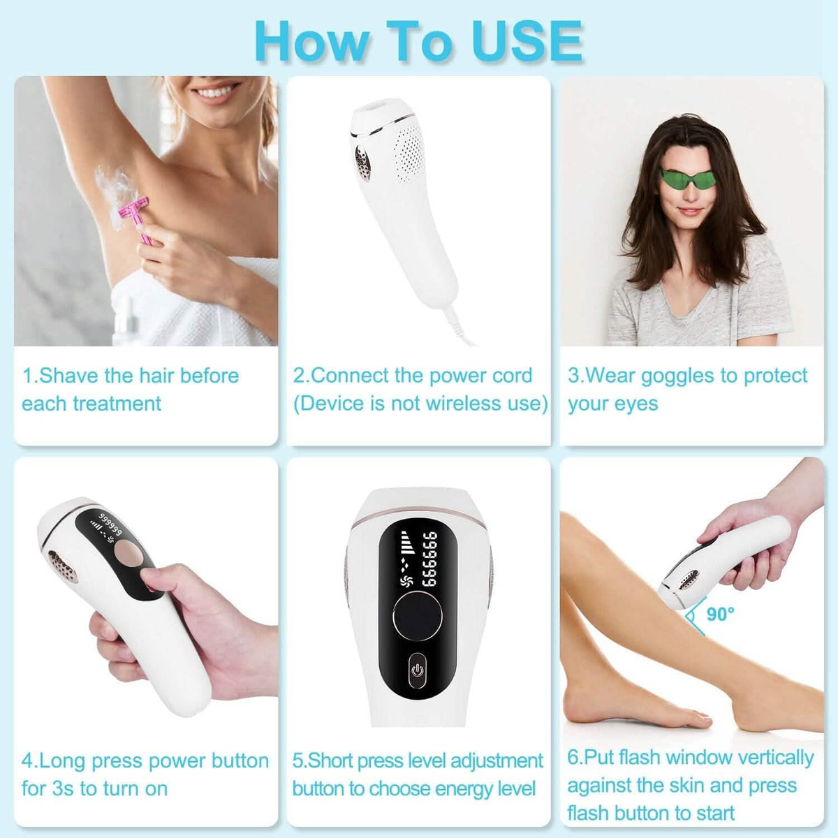 Laser Hair Removal Ice Cooling Permanent IPL 12