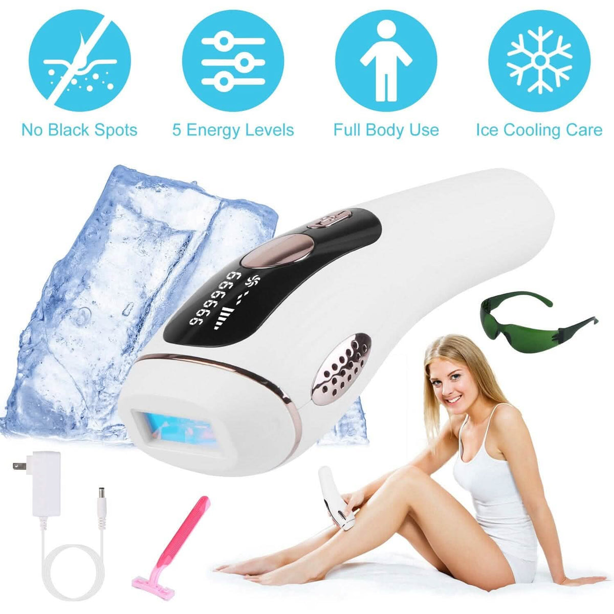 Laser Hair Removal Ice Cooling Permanent IPL 6