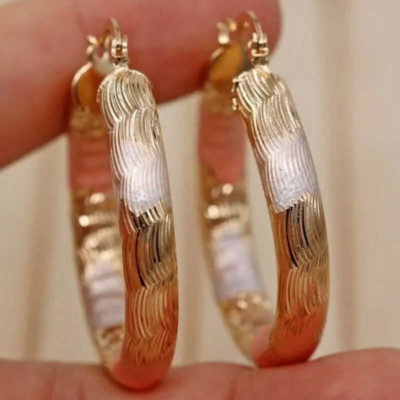 Leverback Hoop Earrings Chunky O-Shaped Tiny Earrings 3