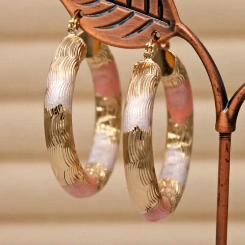 Leverback Hoop Earrings Chunky O-Shaped Tiny Earrings 4