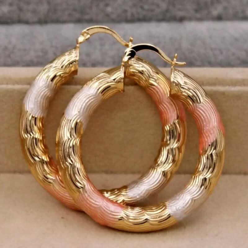 Leverback Hoop Earrings Chunky O-Shaped Tiny Earrings 1