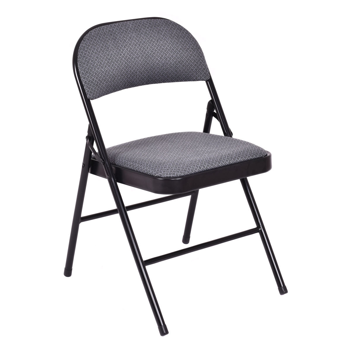 4 Pieces Fabric Upholstered Padded Seat Folding Chairs Seet 11