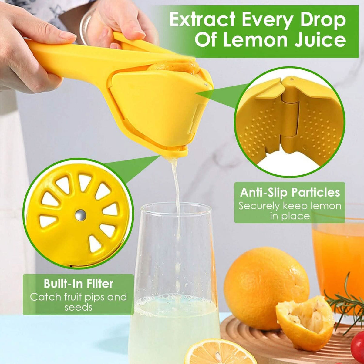 Manual Lemon Squeezer Fold Flat Design 8