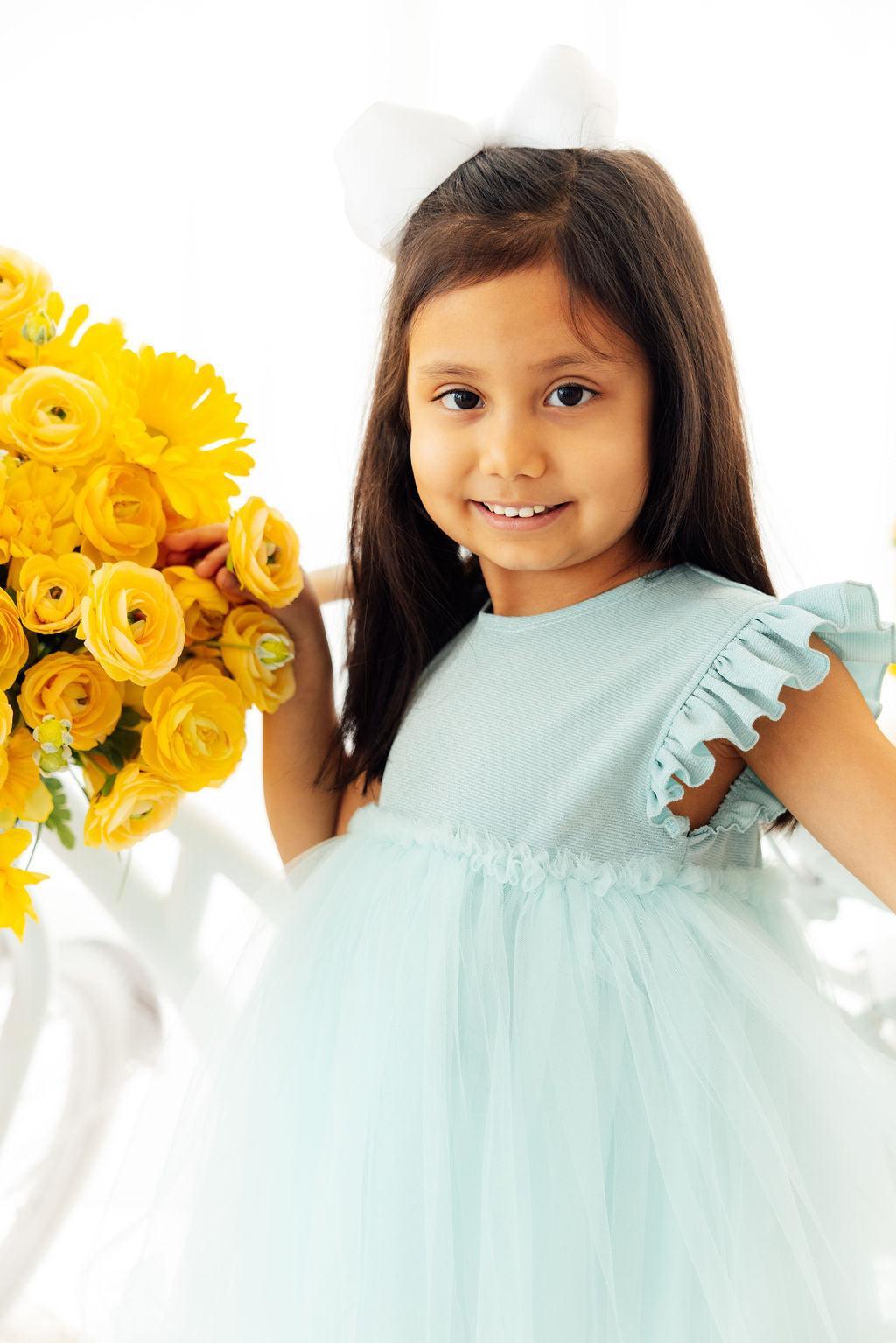 Sage Shimmer Tutu Dress 6