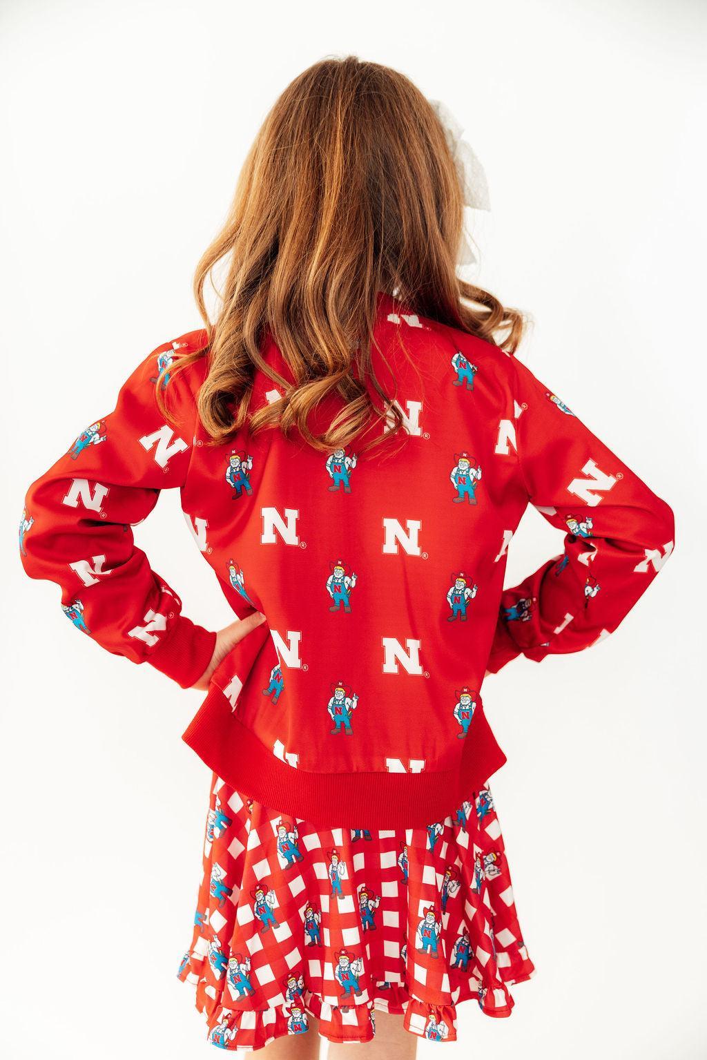 Nebraska Red Herbie Husker Satin Jacket 5