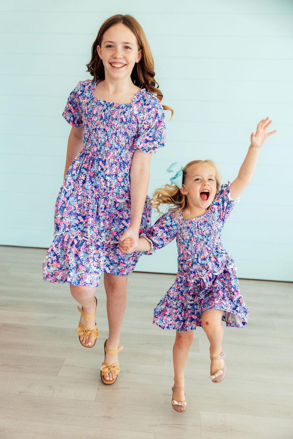 Darling Daisies Smocked Ruffle Dress 2
