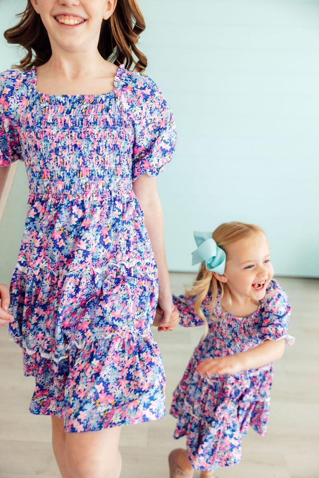 Darling Daisies Smocked Ruffle Dress 6