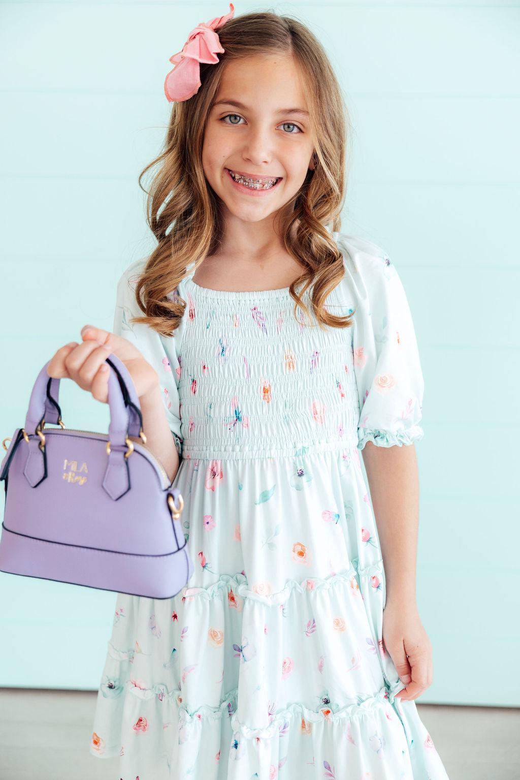Butterfly Ballet Smocked Ruffle Dress 1