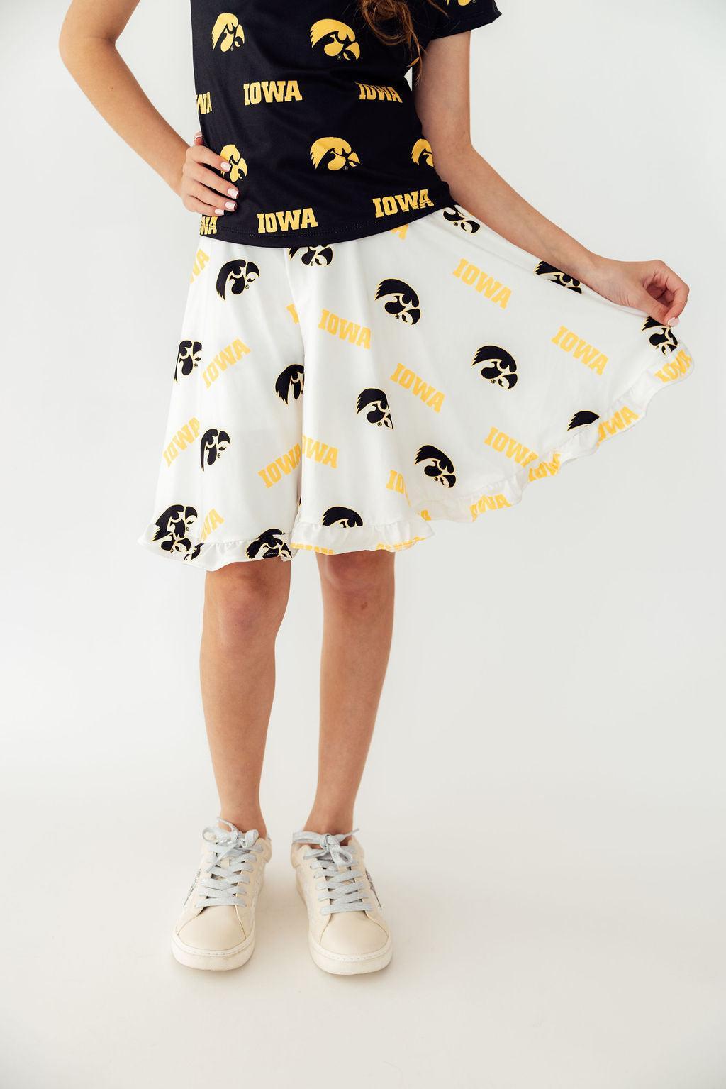 Iowa White Tigerhawk Twirl Skort 1