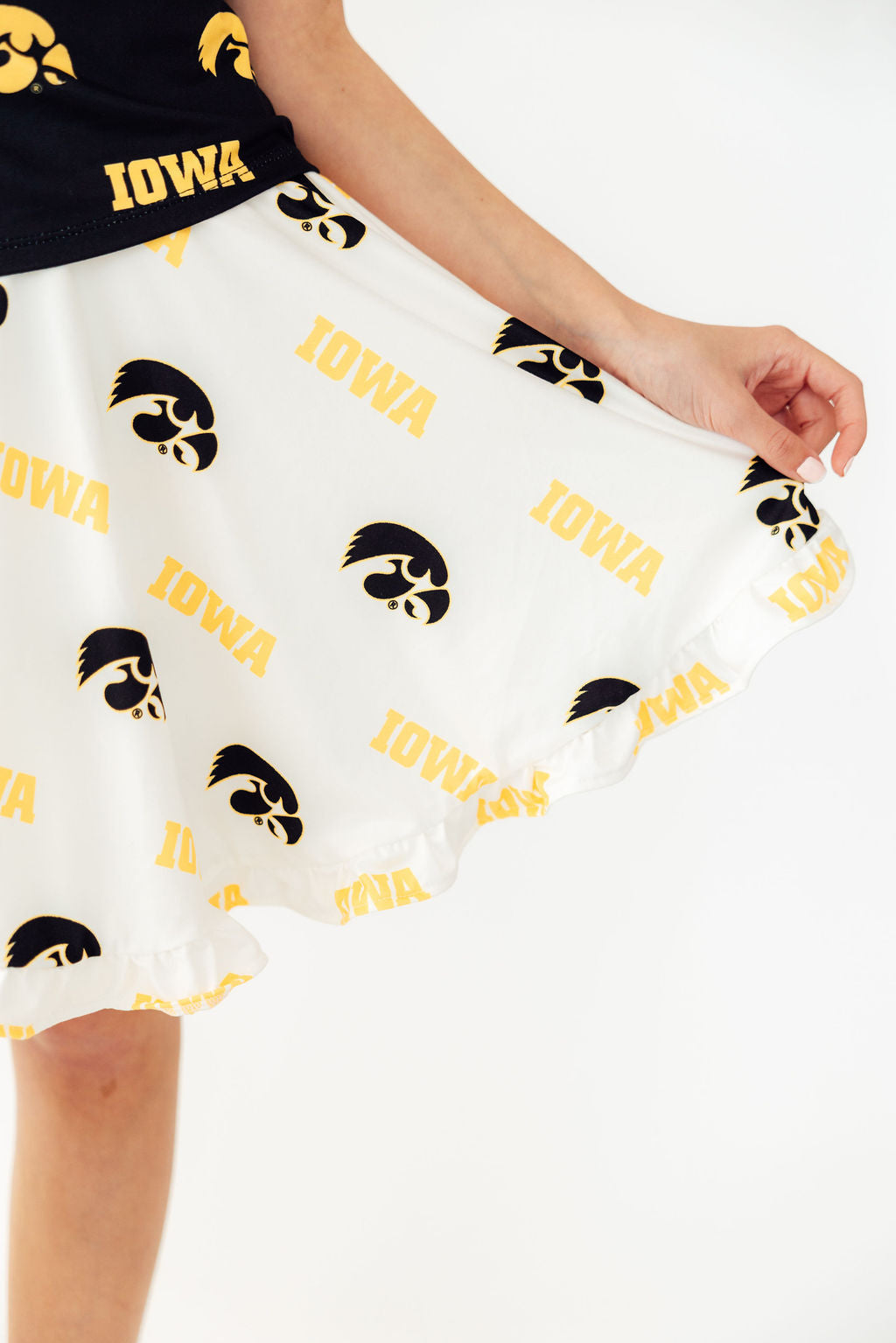 Iowa White Tigerhawk Twirl Skort 2