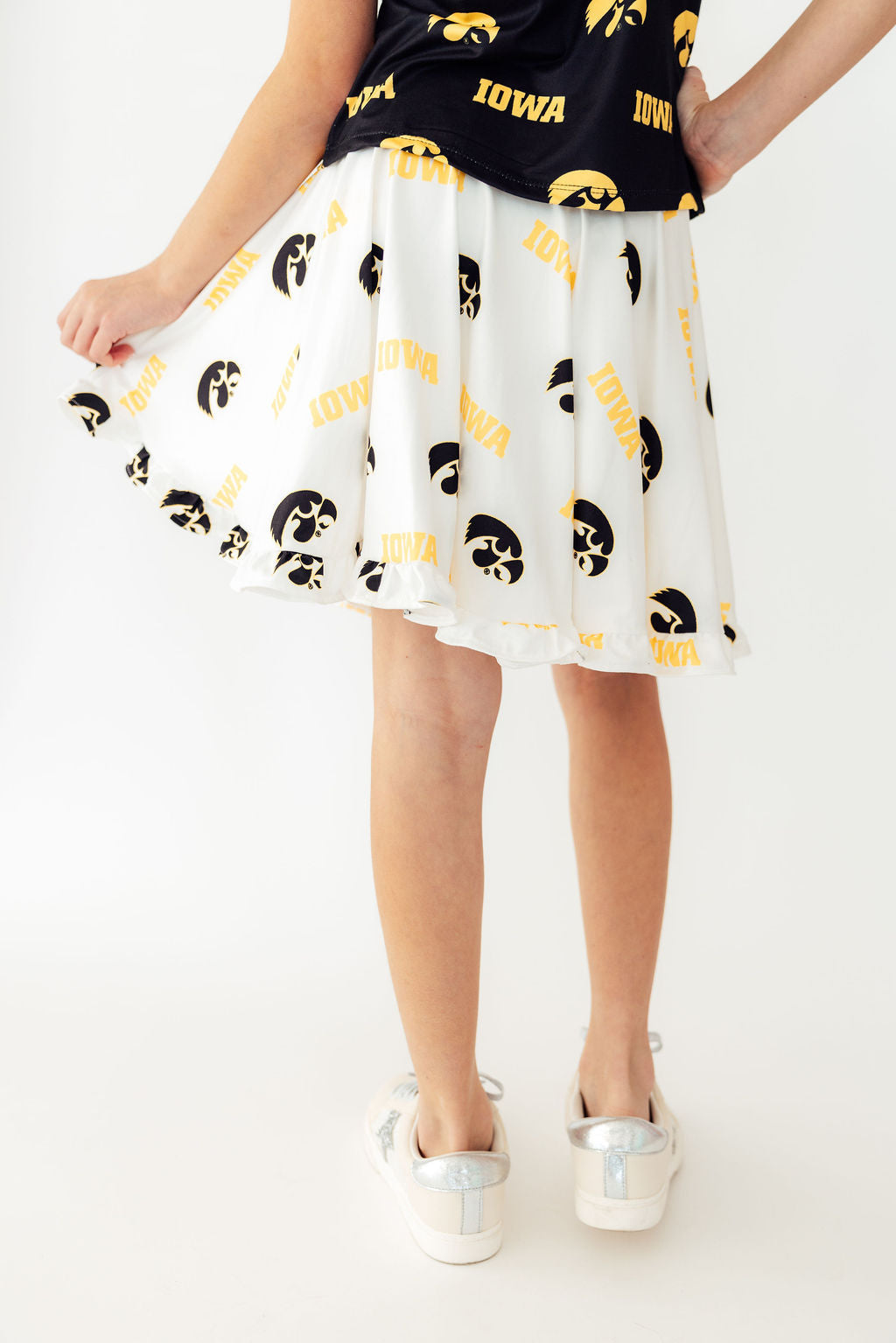 Iowa White Tigerhawk Twirl Skort 3
