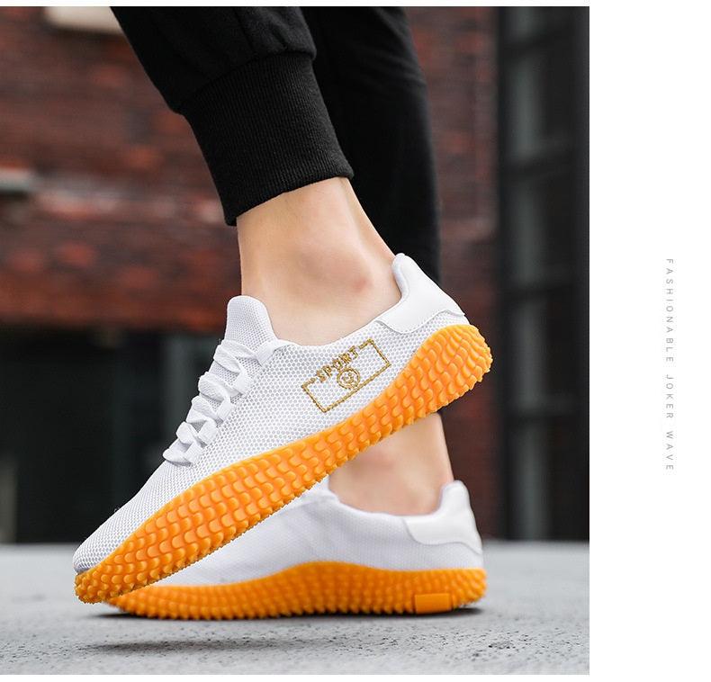 Men's Black Sneakers Mesh Breathable Shoes Male Fashion Black Athletic Footwear Flat Casual Walking Shoes Breathable Casual Shoes Couple Fashion Lace Up Mens Sneakers 12