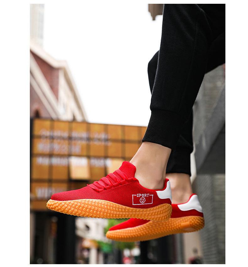 Men's Black Sneakers Mesh Breathable Shoes Male Fashion Black Athletic Footwear Flat Casual Walking Shoes Breathable Casual Shoes Couple Fashion Lace Up Mens Sneakers 23