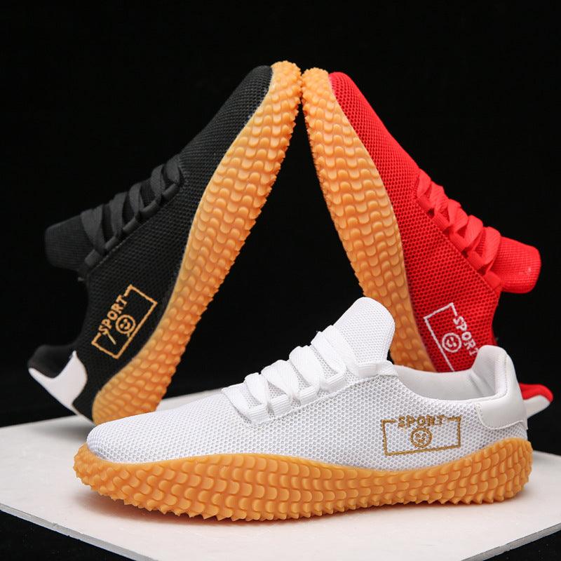 Men's Black Sneakers Mesh Breathable Shoes Male Fashion Black Athletic Footwear Flat Casual Walking Shoes Breathable Casual Shoes Couple Fashion Lace Up Mens Sneakers 18