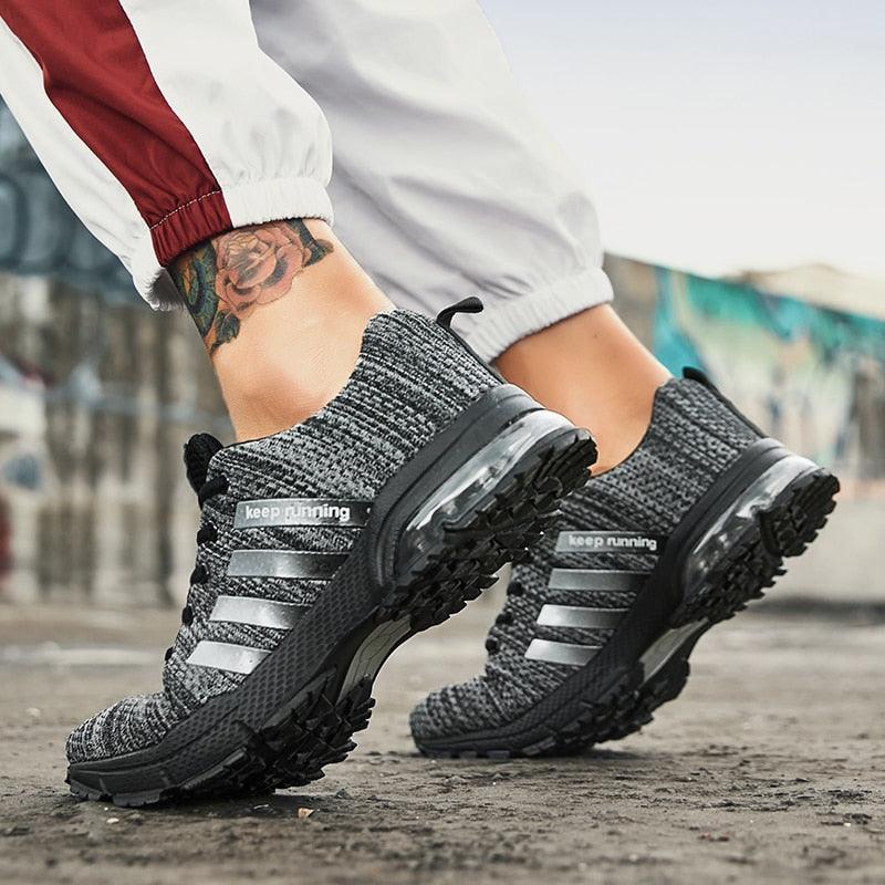 Men's Casual Sports Shoes Breathable Sneakers Air Cushion Running Shoes Air Cushion Mesh Running Shoes Women Footwear Mens Casual Sport Training Fitness Sneakers For Workout 4