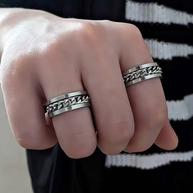 Men's 8mm Titanium Steel Ring 8