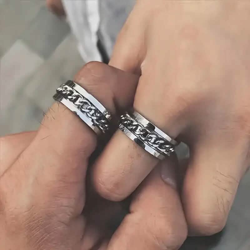 Men's 8mm Titanium Steel Ring 9