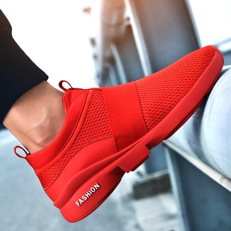 Mens Red Sneakers Flats Sport Footwear Couple Sneakers New Fashion Lovers Casual Lightweight Jogging Breathable Tennis Sport Shoes For Workout OutdoorWalking 9