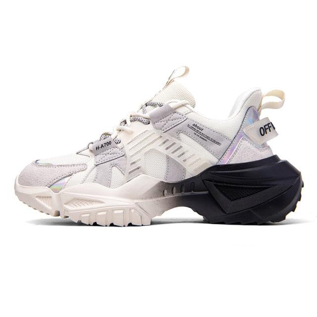 Mens Strong Casual Fashion Chunky Sneakers Height Increasing Spring Thick Sole Footwear Fashion High Quality Sneakers Slip on Walking Shoes High Top Casual Shoes For Men