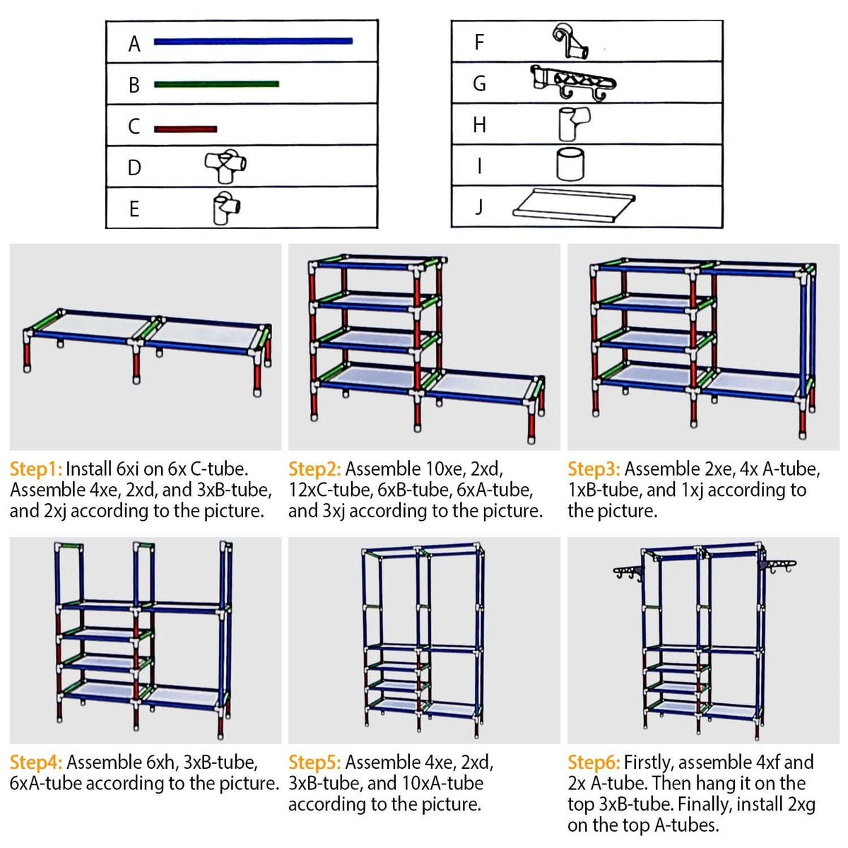 Metal Garment Rack Shoe Clothing Organizer Shelves 9