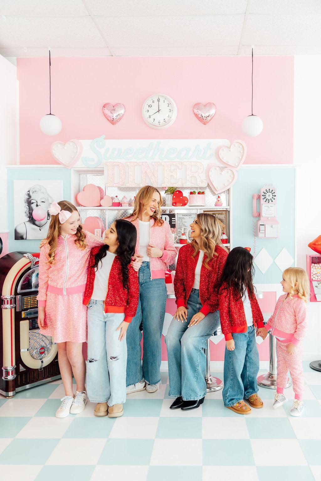 Grown Up Bubblegum Pink Sequin Jacket 3