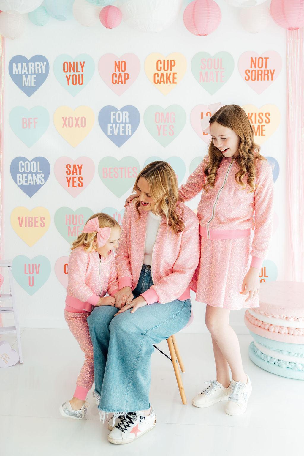 Grown Up Bubblegum Pink Sequin Jacket 4