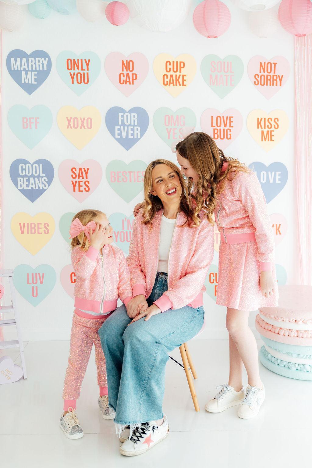 Grown Up Bubblegum Pink Sequin Jacket 2