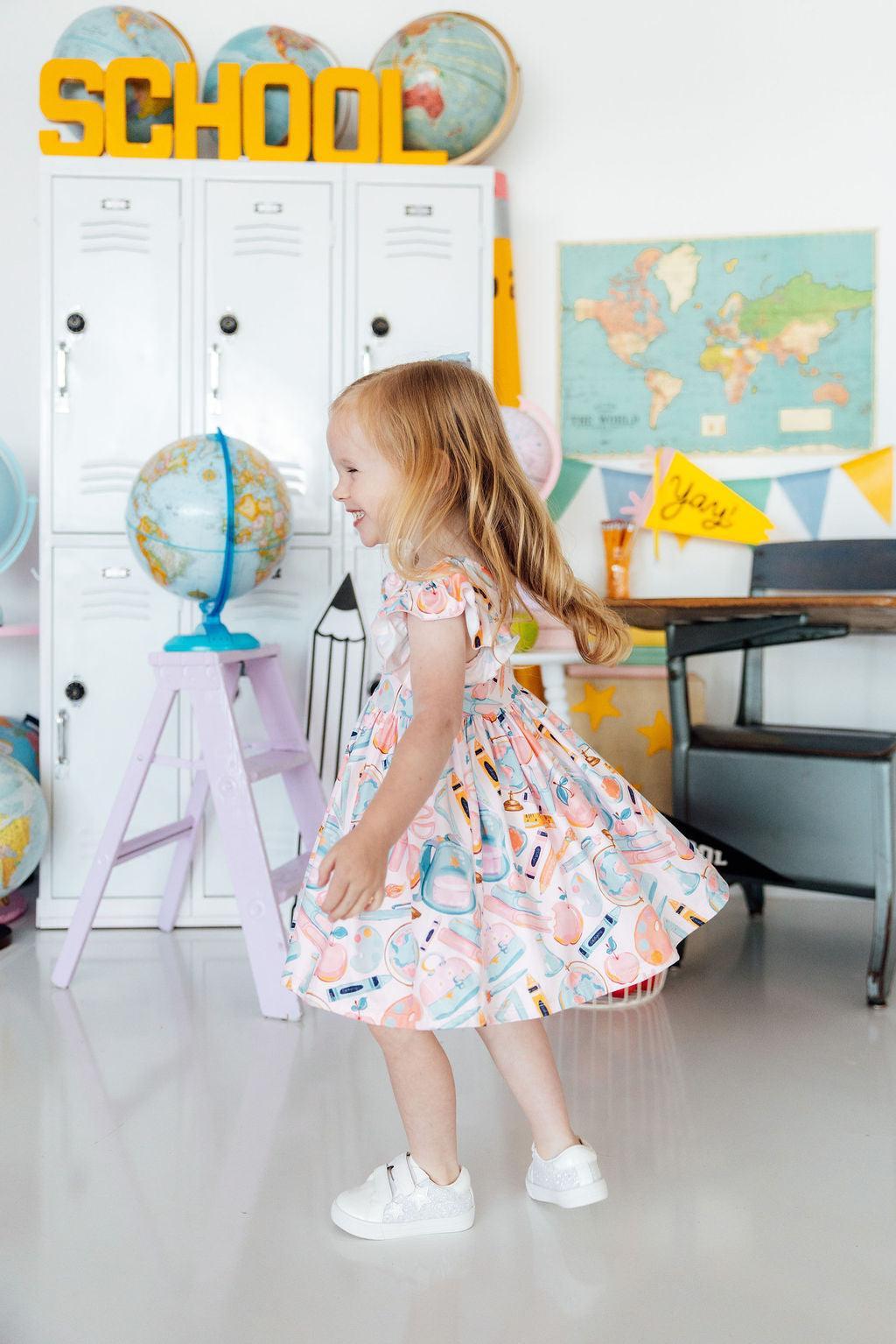 Class Act Flutter Sleeve Twirl Dress 4