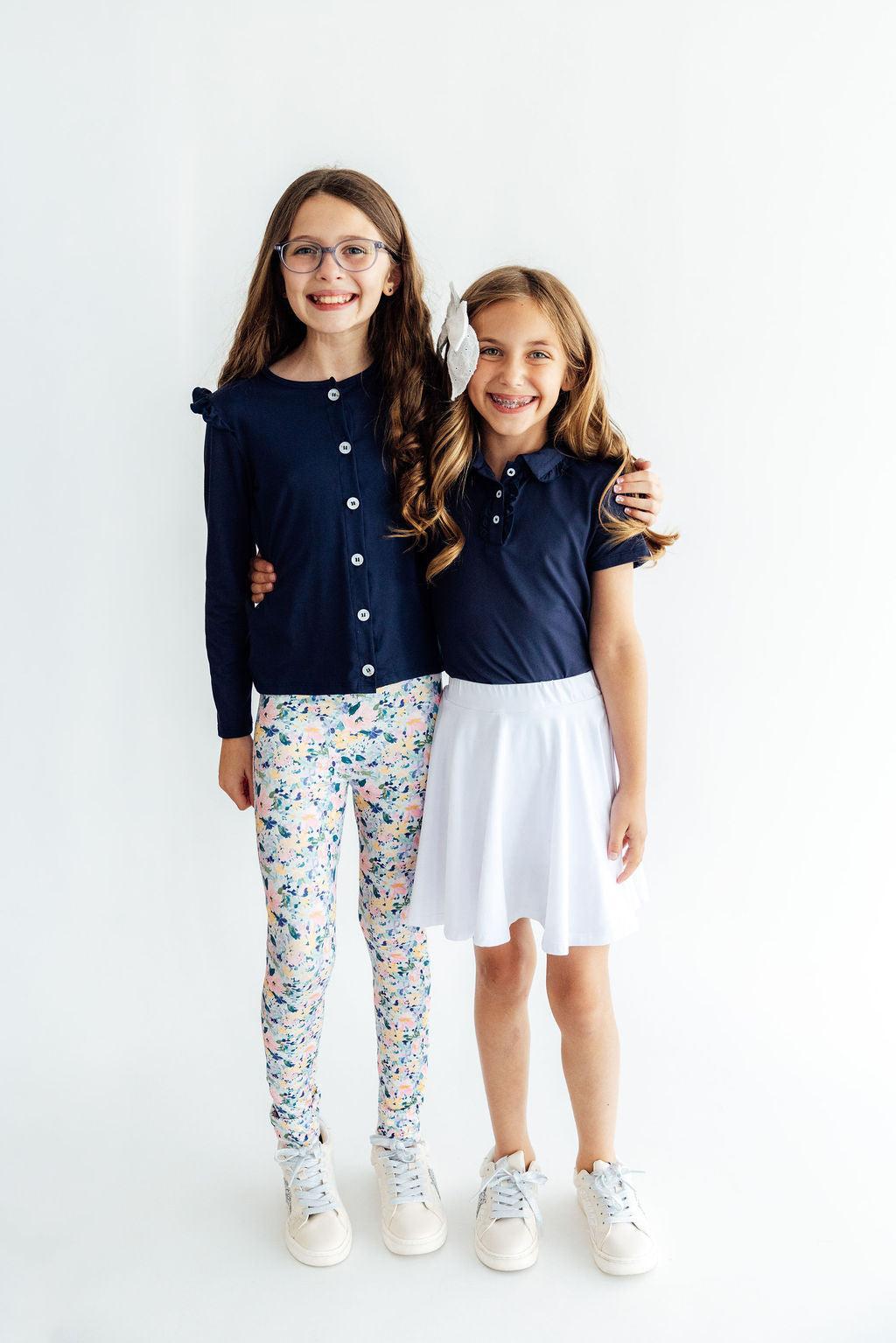 Navy Ruffle Cardigan 2