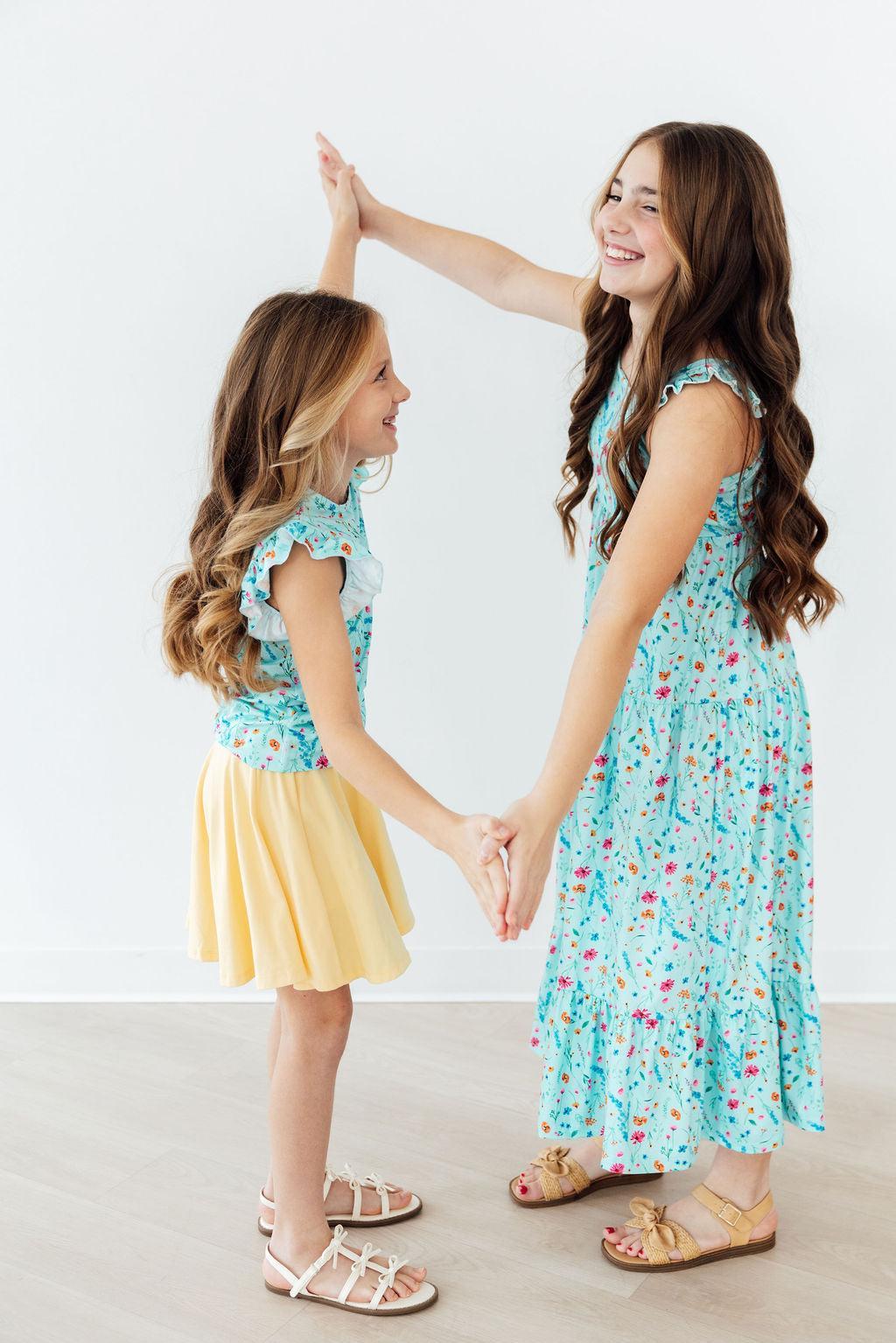 Bluebell Breeze Ruffle Maxi Dress 2